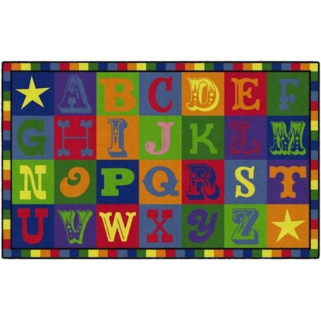 Flagship Carpets Flagship Carpets CE191-28W 5 x 8 ft. Early Blocks Rug - Rectangle CE191-28W